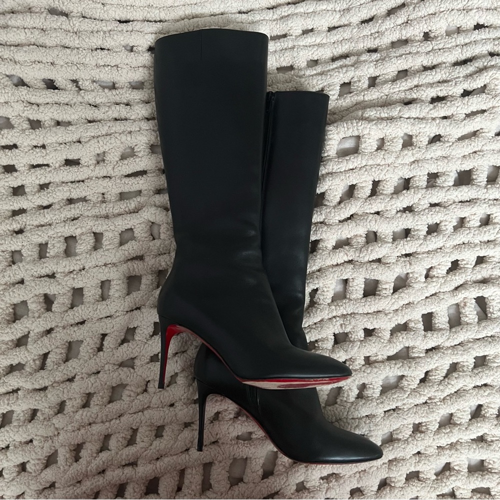 Christian Louboutin Knee High Leather Boots